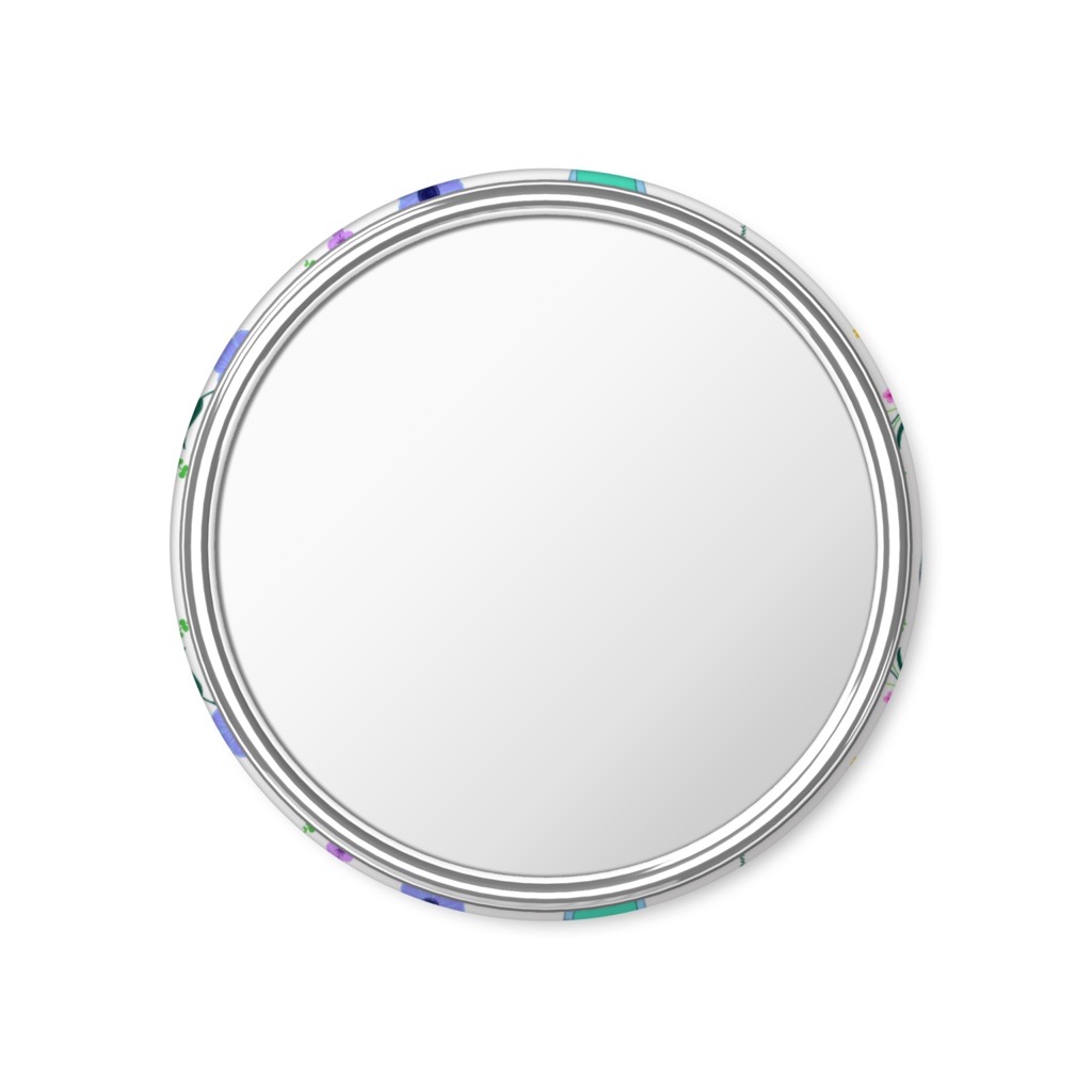 オカメとセキセイ缶ミラー