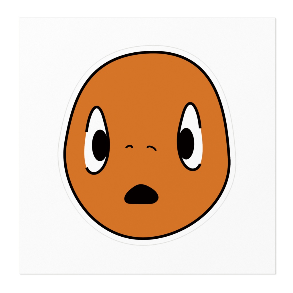 琉金の顔面ステッカー