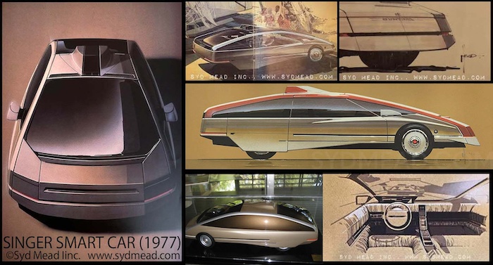 シドミード コンセプトカー複製画 SINGER