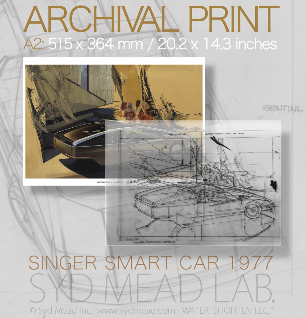 SINGER Smart Car (複製画＋透明セル) ２枚セット