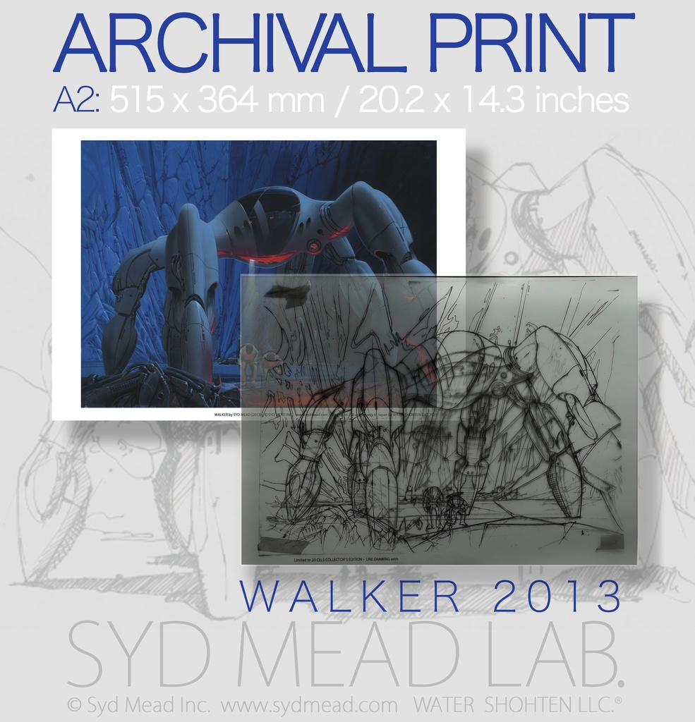 Walker (複製画＋透明セル) ２枚セット