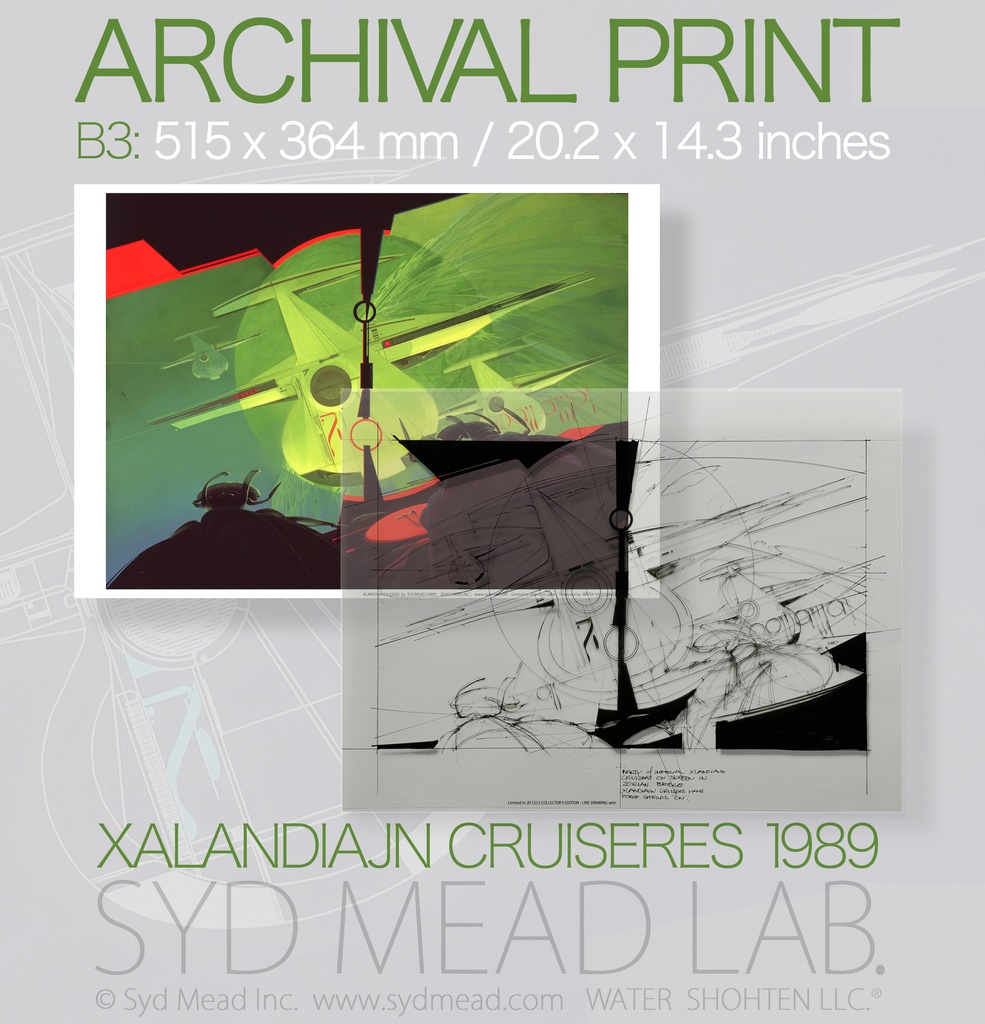 Xlandiajn Cruisers (複製画＋透明セル) ２枚セット