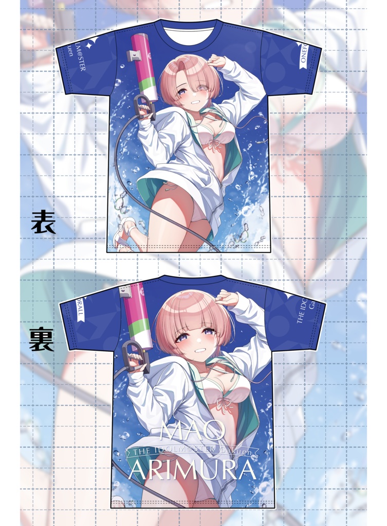 [C104受注生産]学園アイドルマスター有村麻央フルグラフィックTシャツ