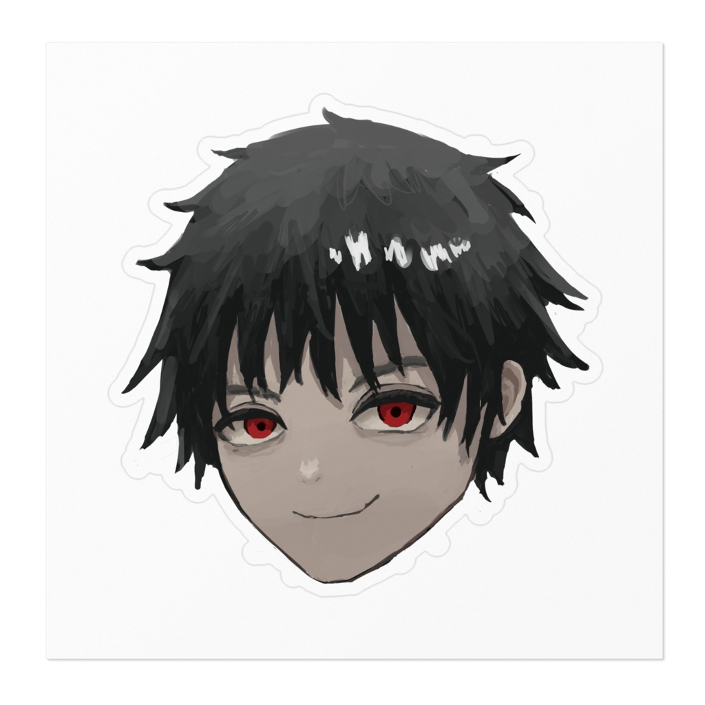 円寺生首ステッカー