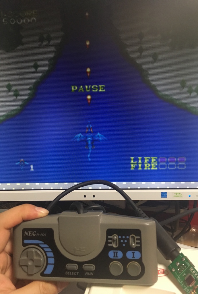 PC Engine mini Joystick変換 PCE2USB