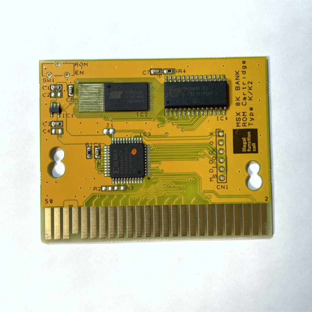 MSX用 KONAMI4互換 Flashカードリッジ 似非RC755 (1Mbit+FRAM)