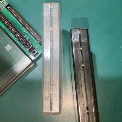 加工済カートリッジケース Transparent Cartridge Shell for MSX Konami-style