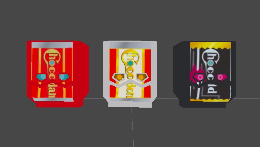 赤白黒チョコゾウセット