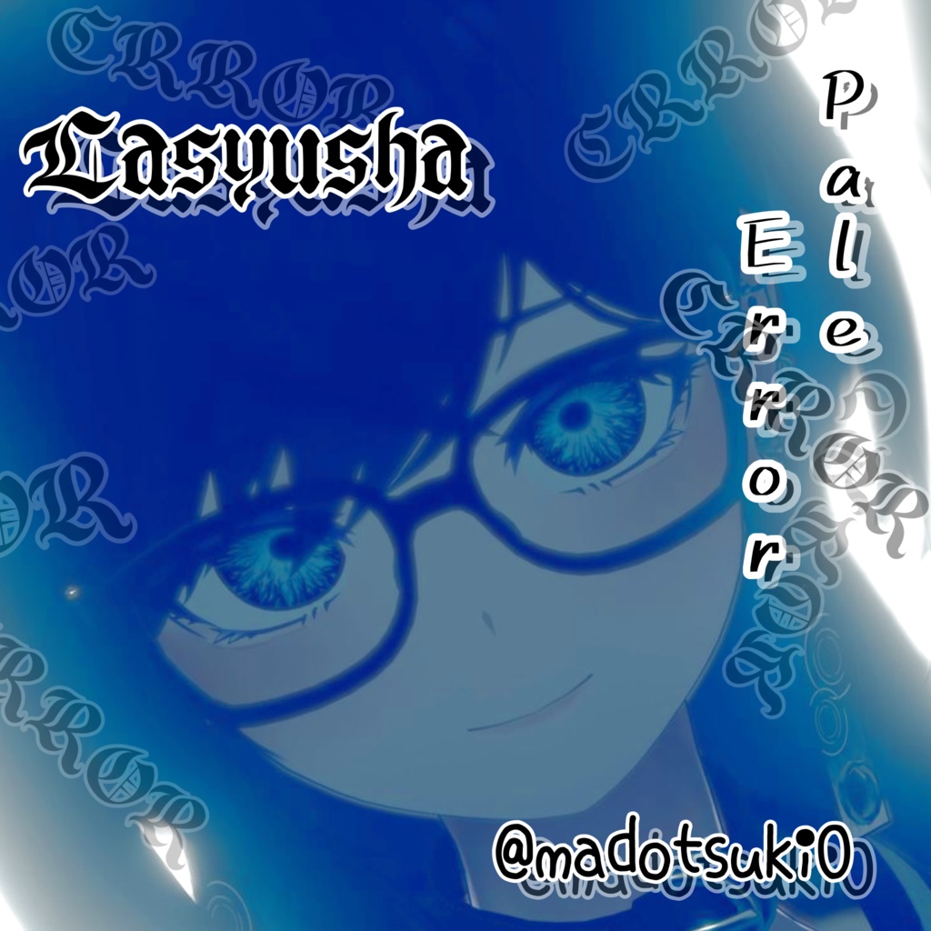 【20アバター対応】Pale Error EyeTexture