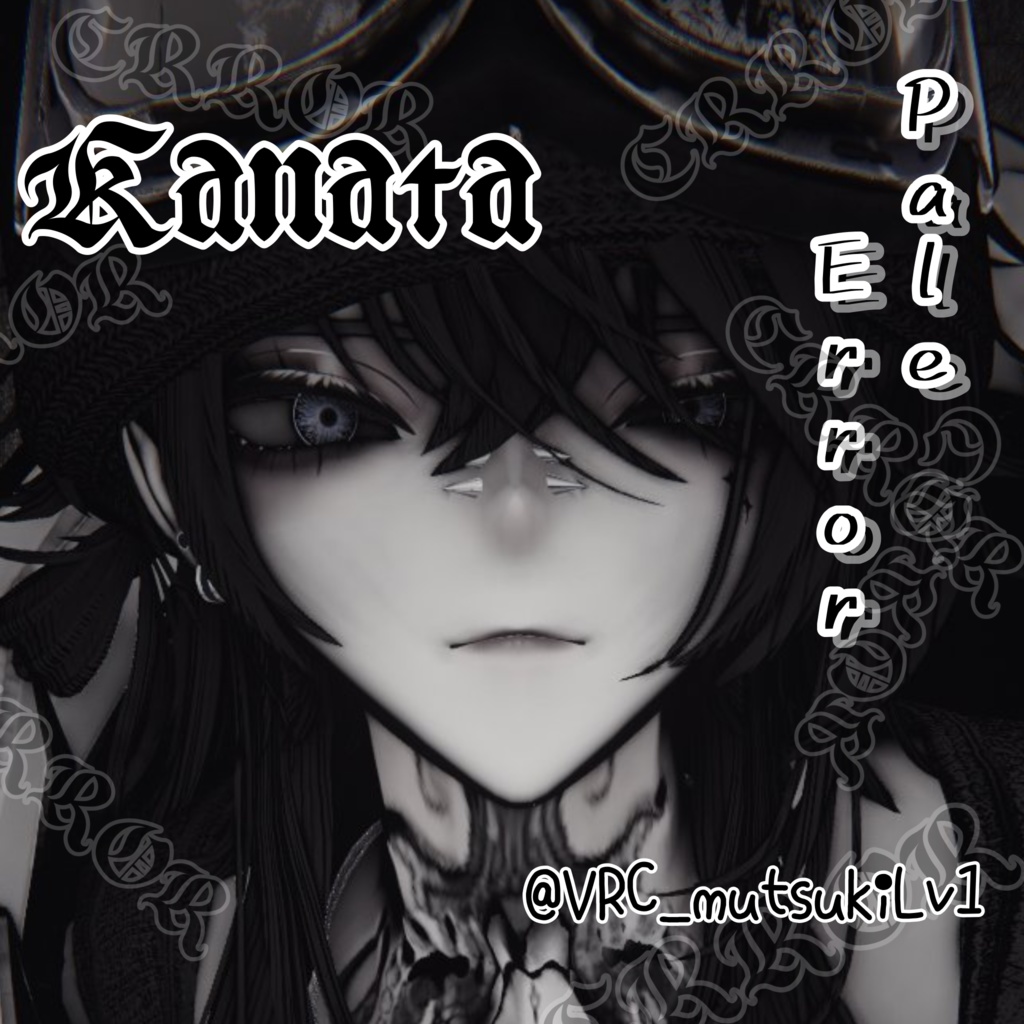 【20アバター対応】Pale Error EyeTexture