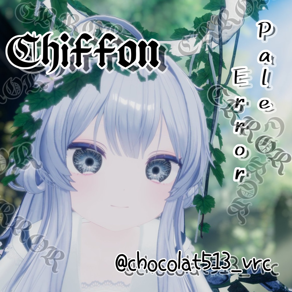 【20アバター対応】Pale Error EyeTexture