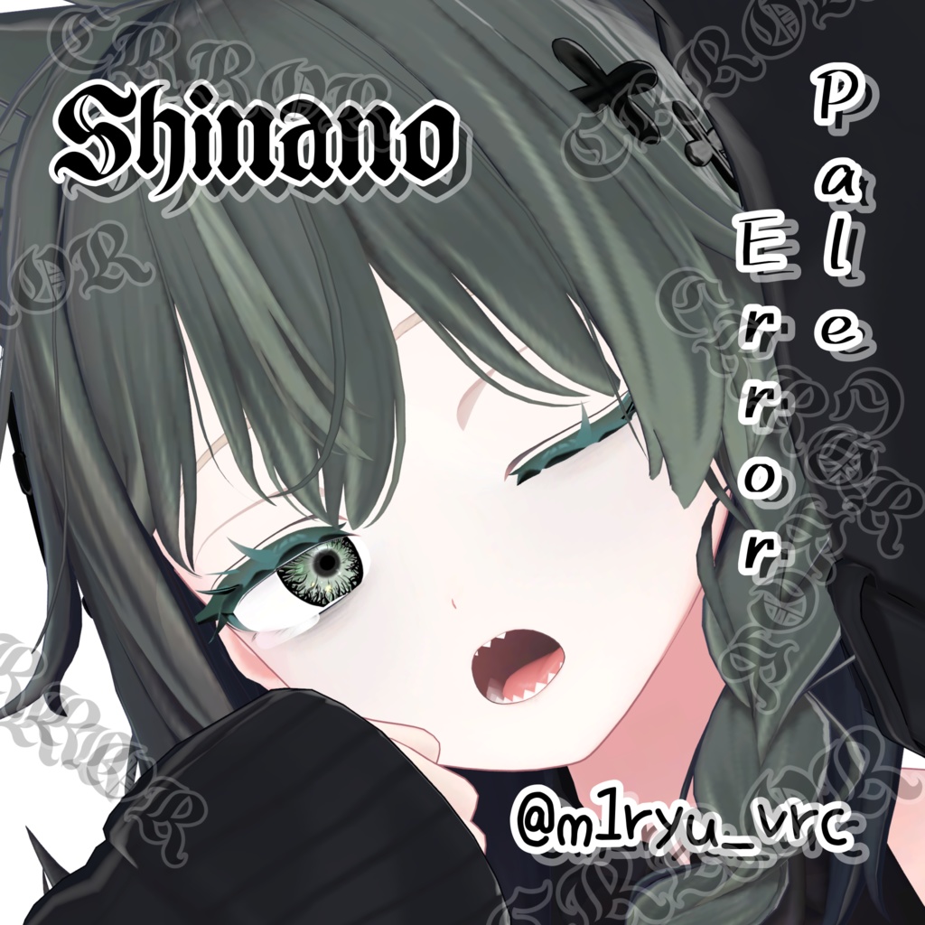 【20アバター対応】Pale Error EyeTexture