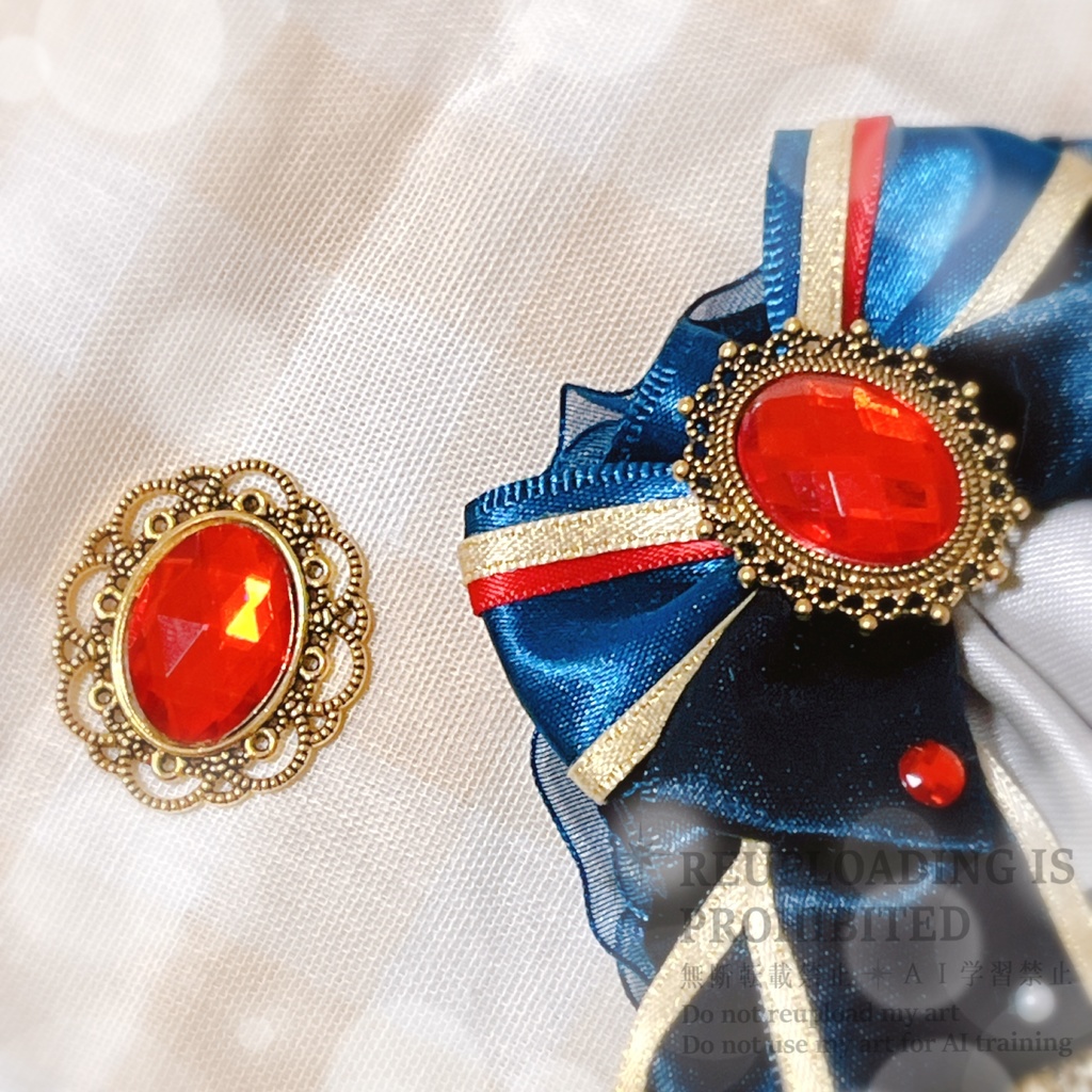 衣装イメージ硬質ケース(1) ネイビー×ゴールド×レッド