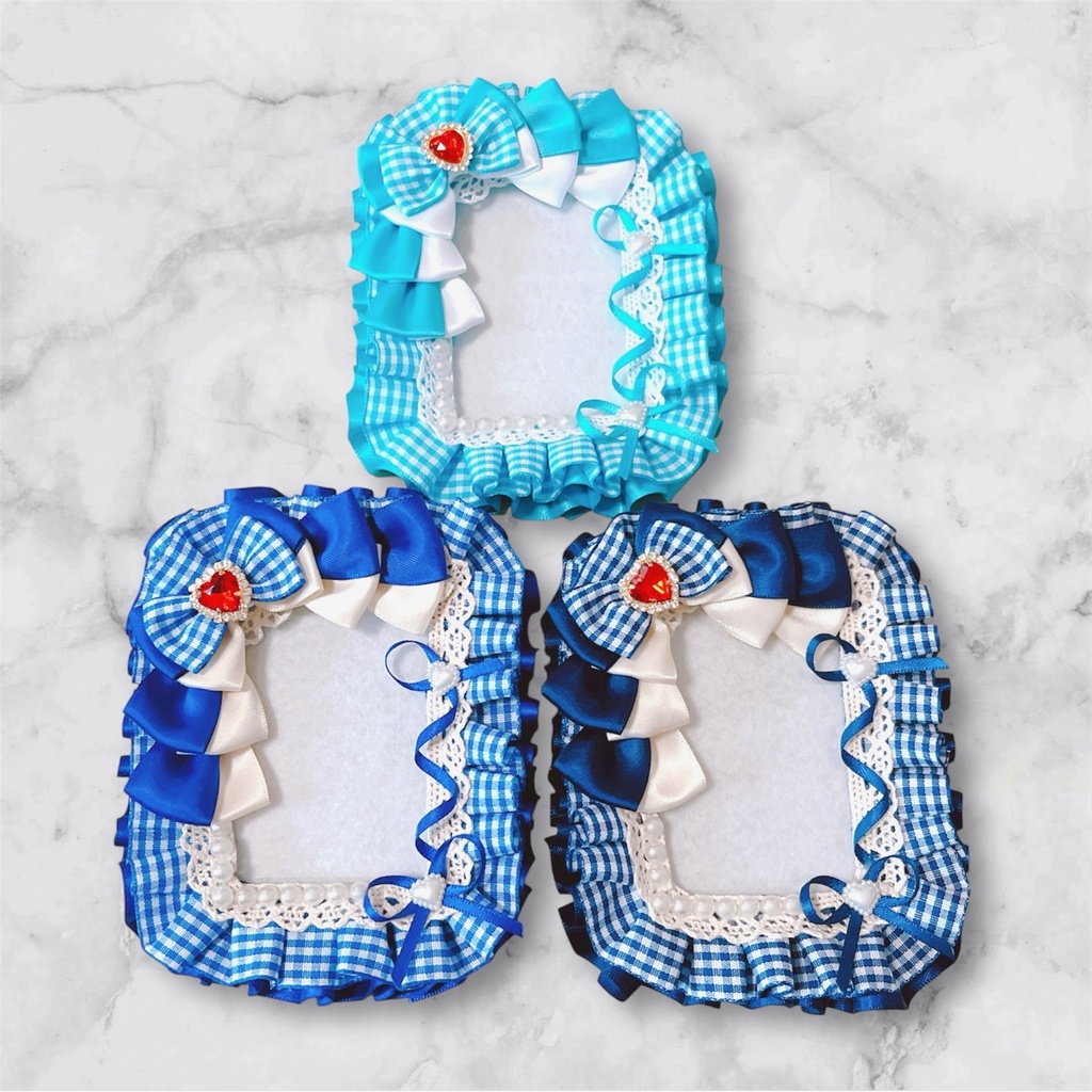 ギンガムチェックリボン硬質ケース(全10種)