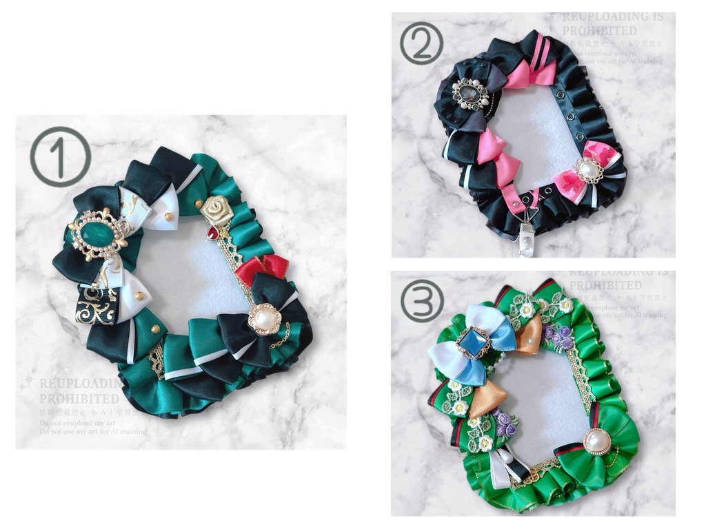 衣装モチーフ硬質ケースキーホルダー (3種)