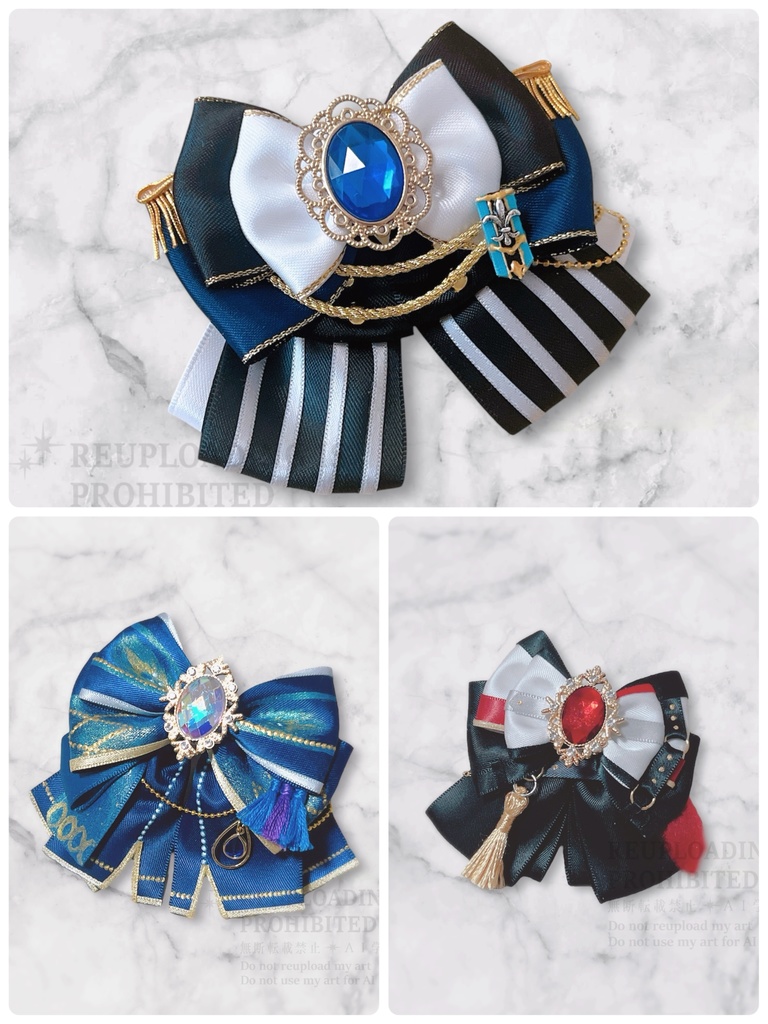 衣装モチーフぬいぐるみリボン (3種)