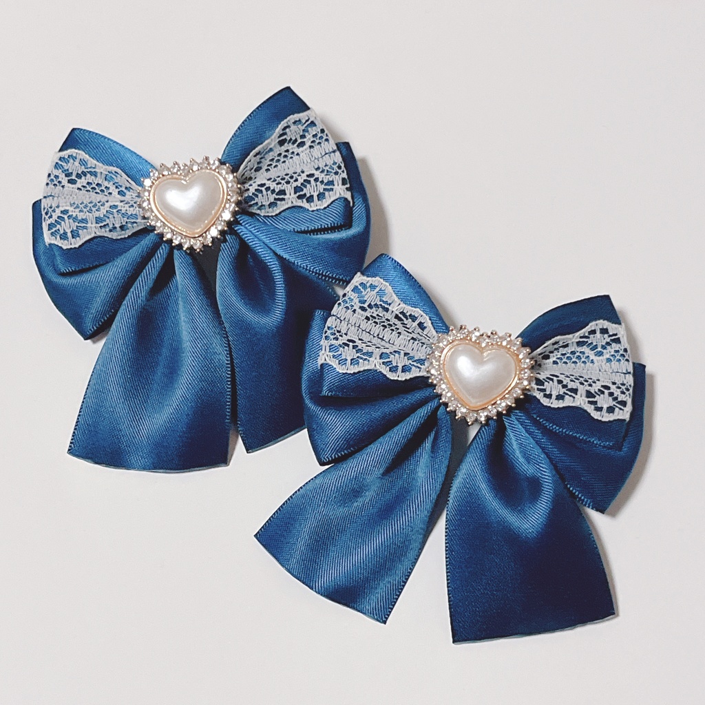 オリジナル レース×ヘアメリボン (クリップタイプ)(全7種)