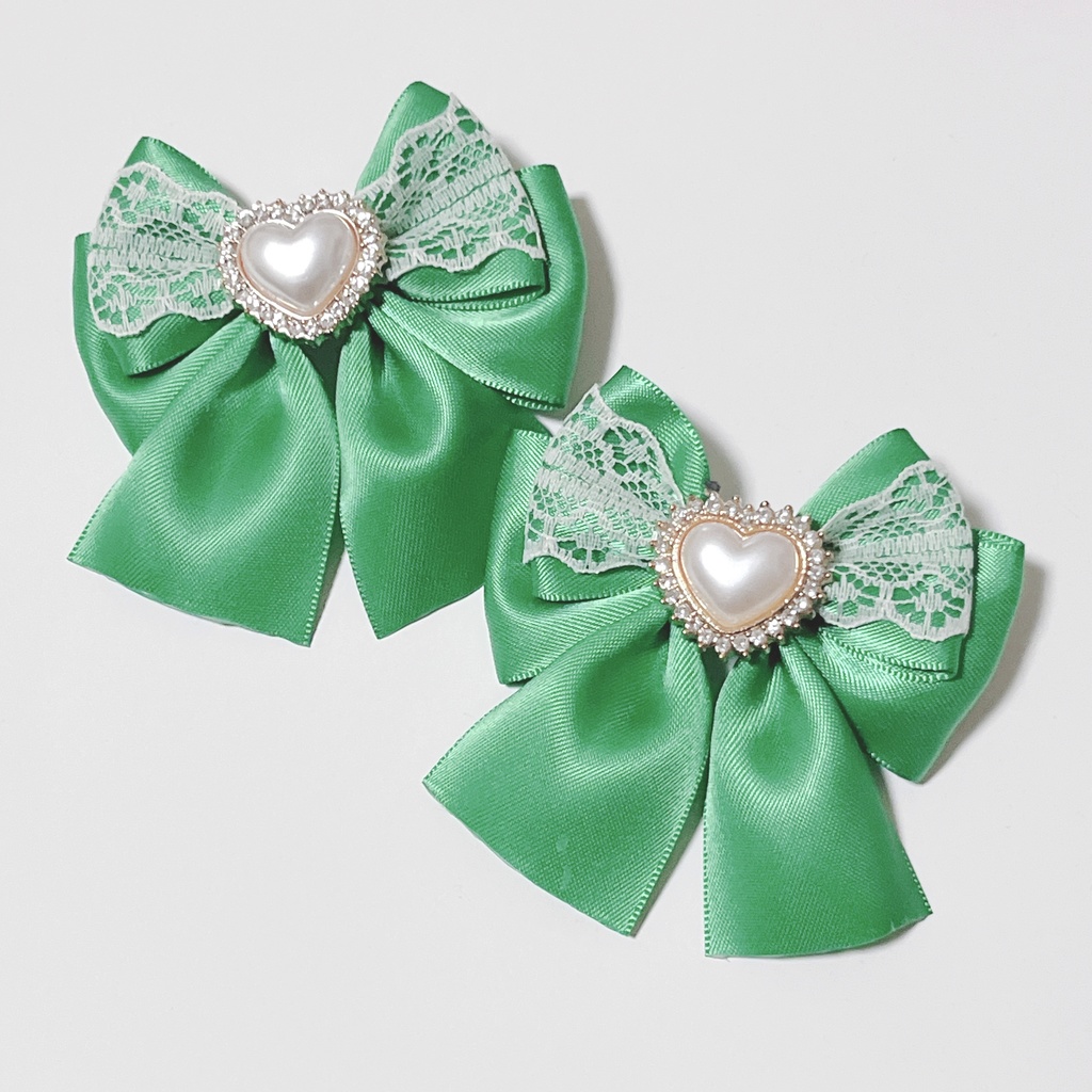 オリジナル レース×ヘアメリボン (クリップタイプ)(全7種)