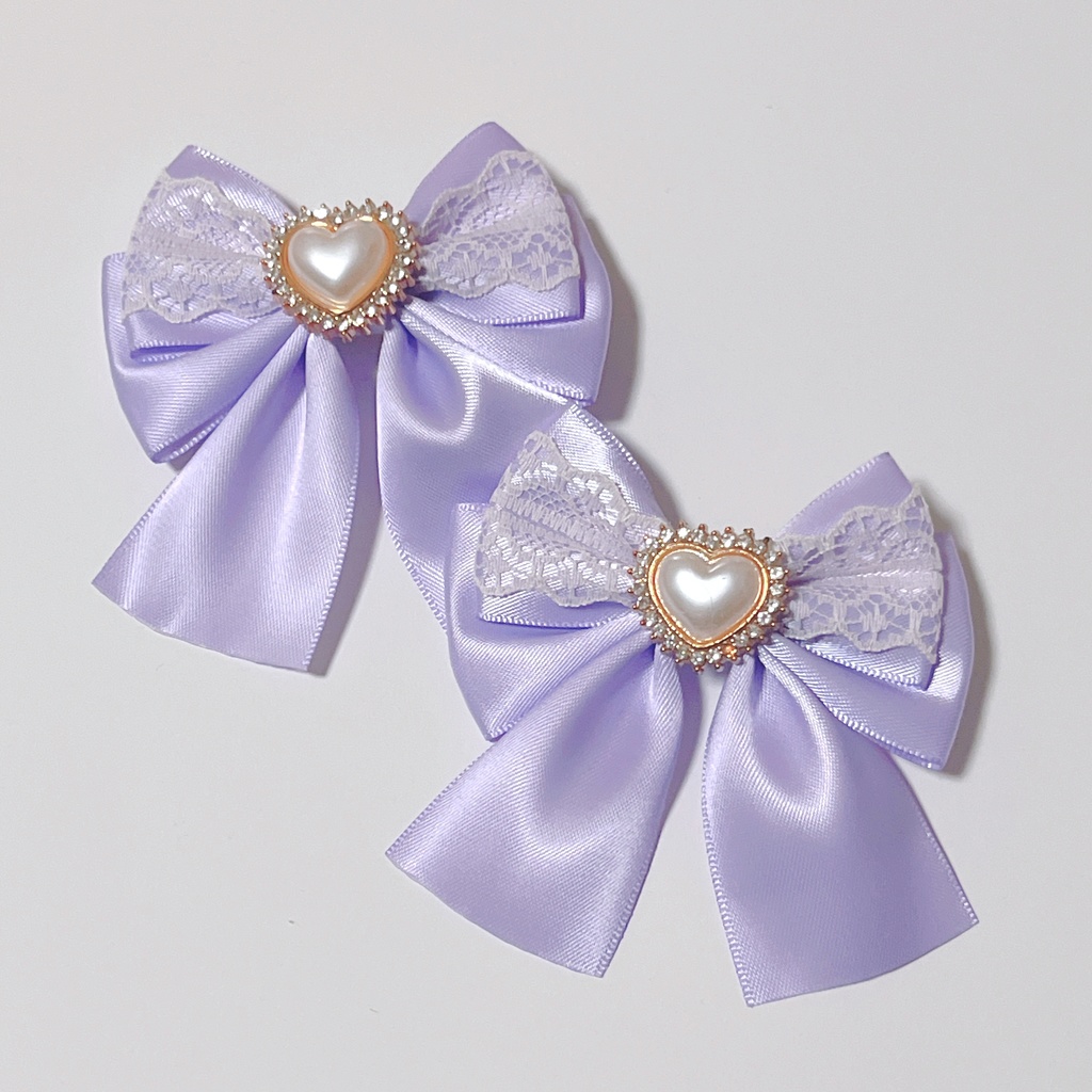 オリジナル レース×ヘアメリボン (クリップタイプ)(全7種)