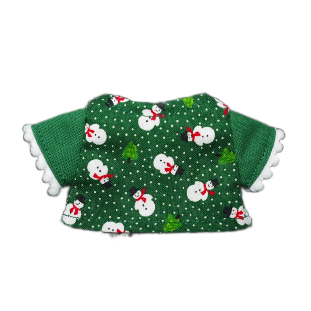 (緑)ゆきだるまのトップス