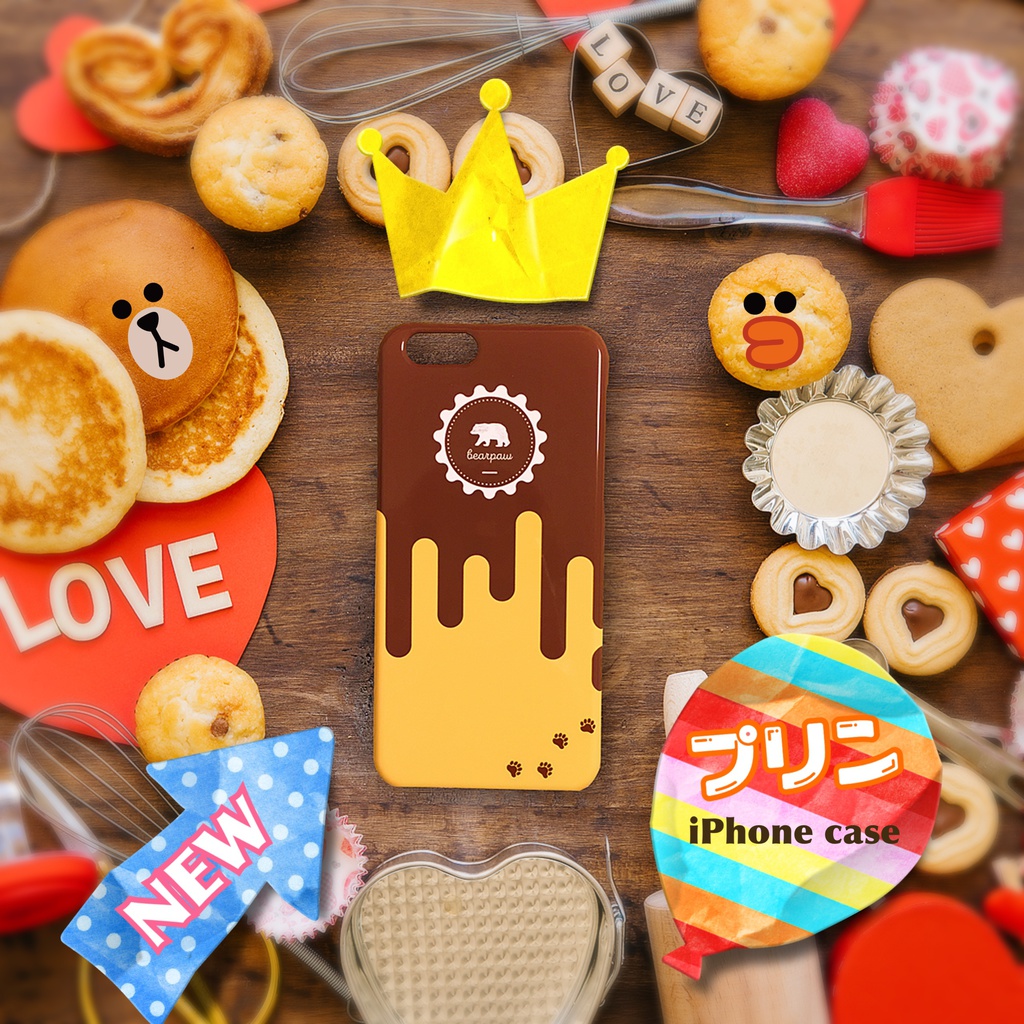 プリン iPhoneケース 