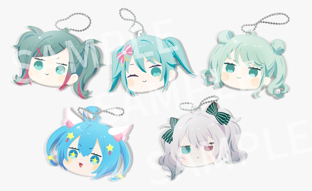 初音ミク アクリルキーホルダー ラバスト　プロセカ プロセカ×サンリオキャラクターズコラボ_ラバーキーホルダー