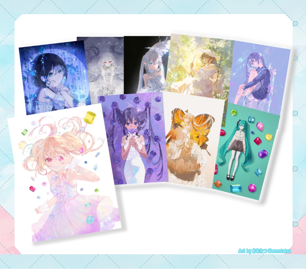 【コミティア155】9枚入りシールセット【ときめき、きらめき。】