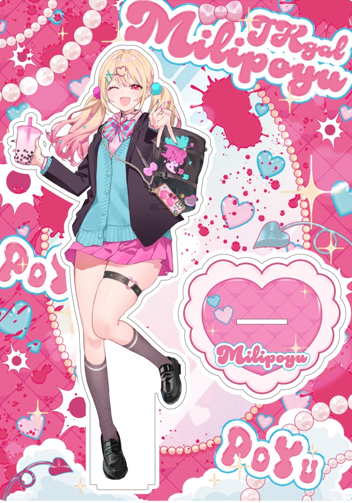 【受注生産】#コンパス みりぽゆ BIGアクリルスタンド