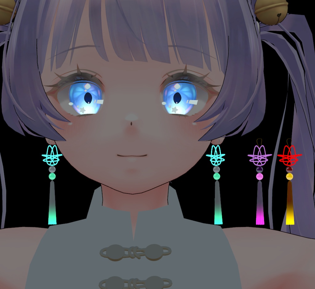 ネコタッセルイヤリング