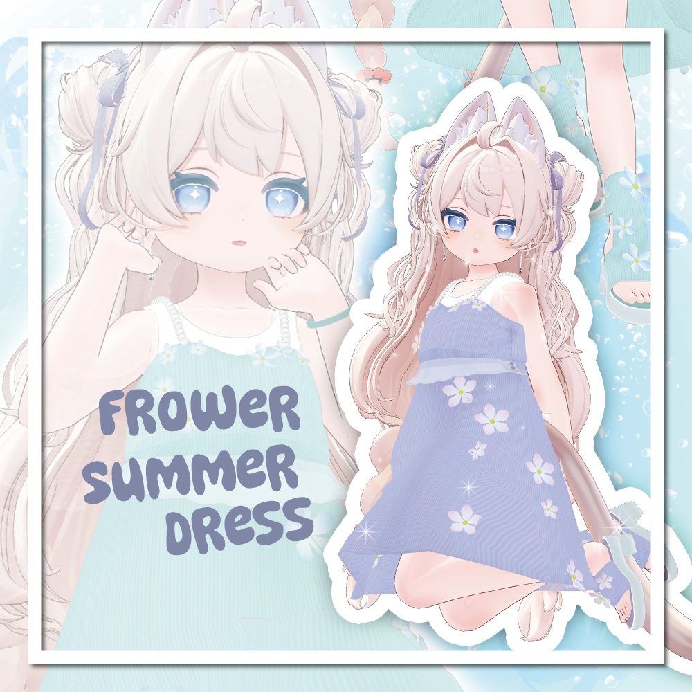 （セール！販売開始記念）（ぽわり対応）FrowerSummerDress