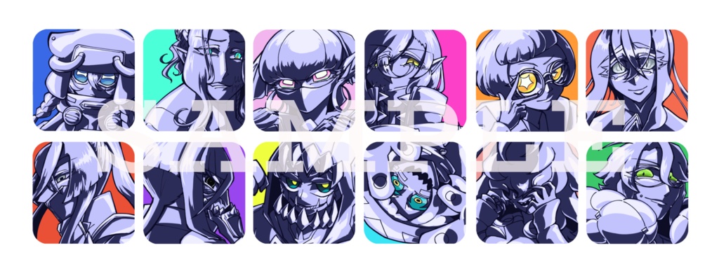 深海のマレブランケ缶バッジセット