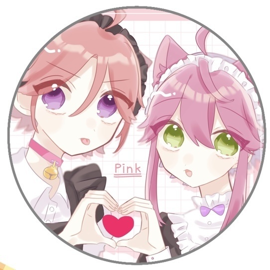 こはくととうりのメイド服 缶バッジ