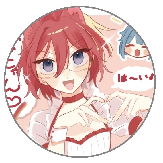 七種茨ネコミミメイド 缶バッジ