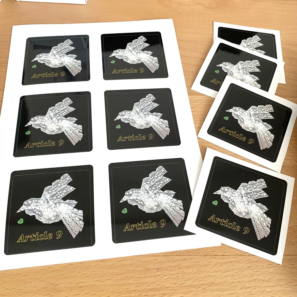 【送料無料】憲法9条ステッカー10枚セット