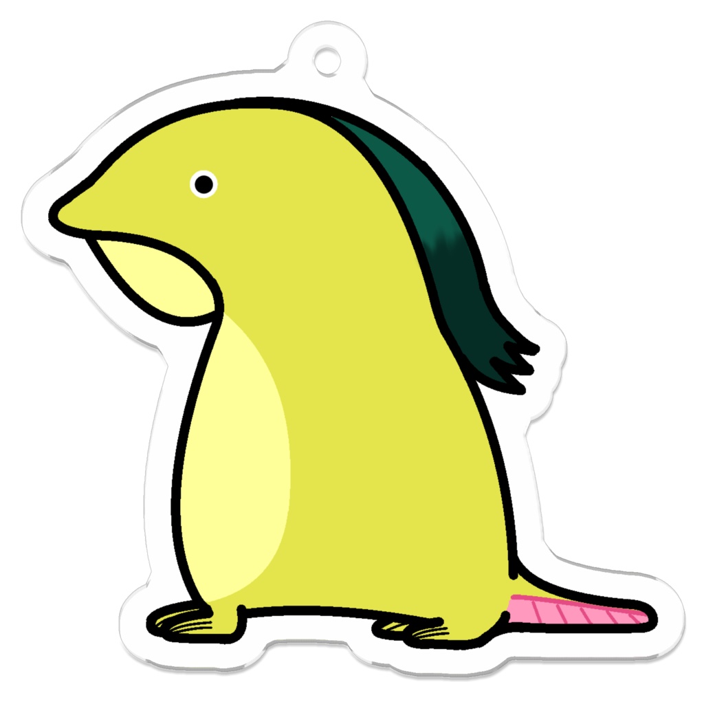 夜道で鱗が光るアリエさんアクリルキーホルダー