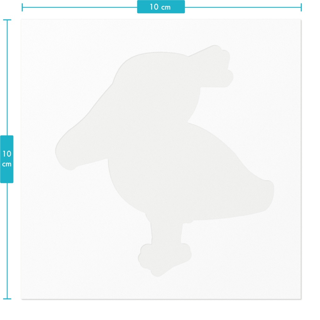 立ちあがってしまったハシビロコウさんステッカー