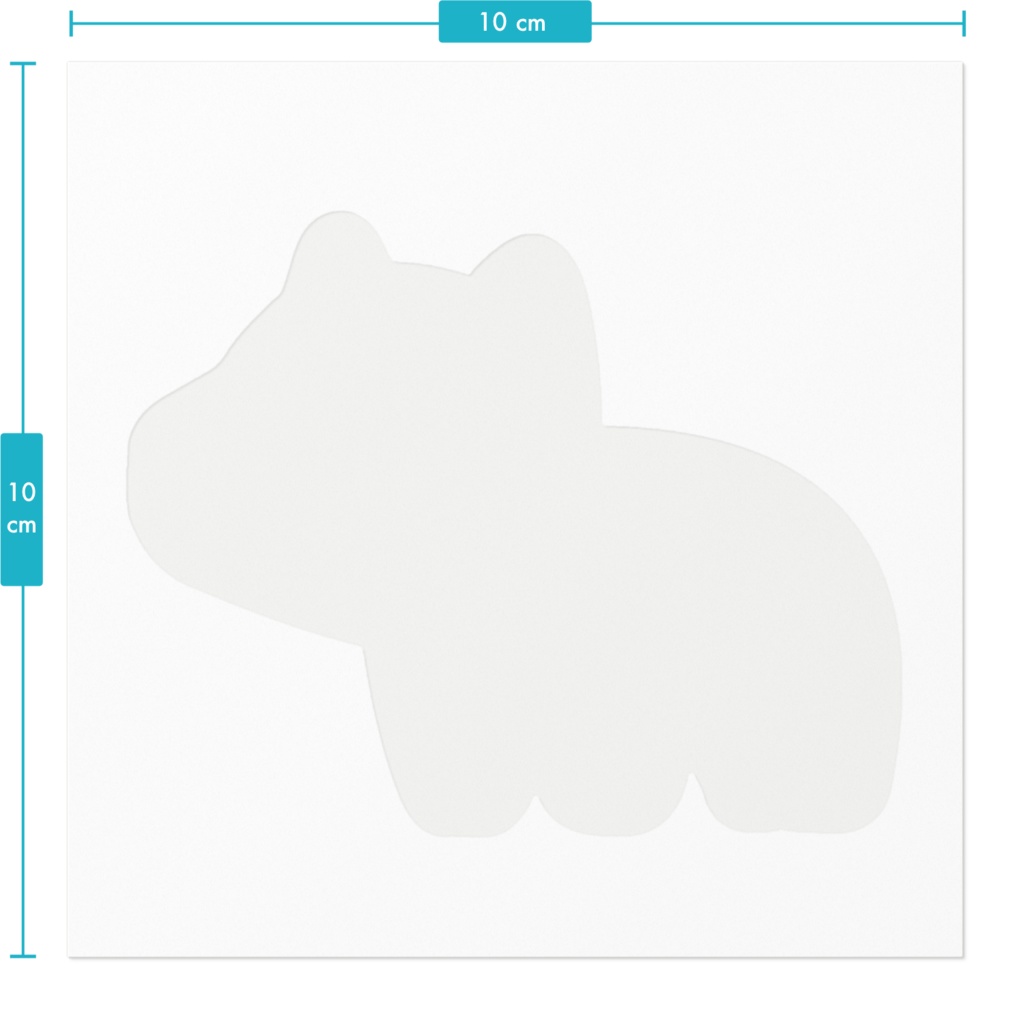 張子の虎さんのコスプレをしてしまった赤べこさんステッカー