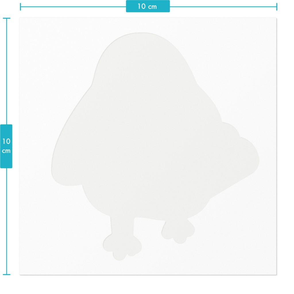 ハトさんが食パンを咥えてダッシュしてきたステッカー