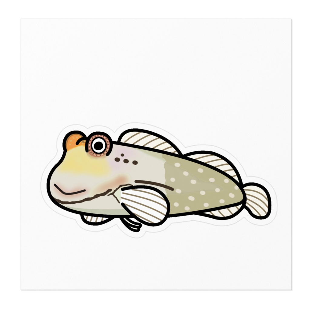 石垣島の大スターなイシガキカエルウオさんステッカー