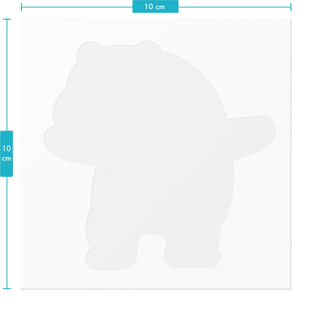 ミナミコアリクイさん風のポーズをキメてしまったシロクマさんステッカー