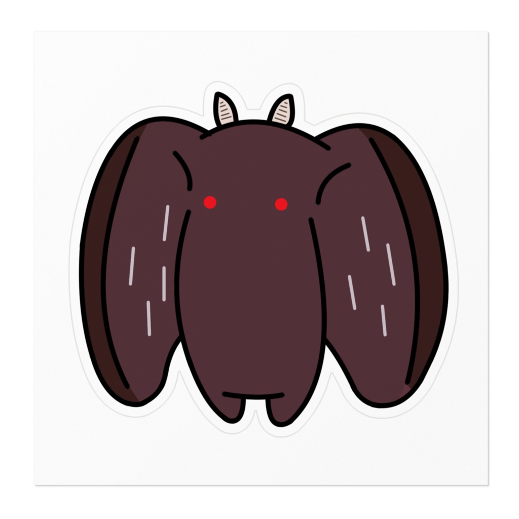 日本に来てしまったモスマンさんステッカー