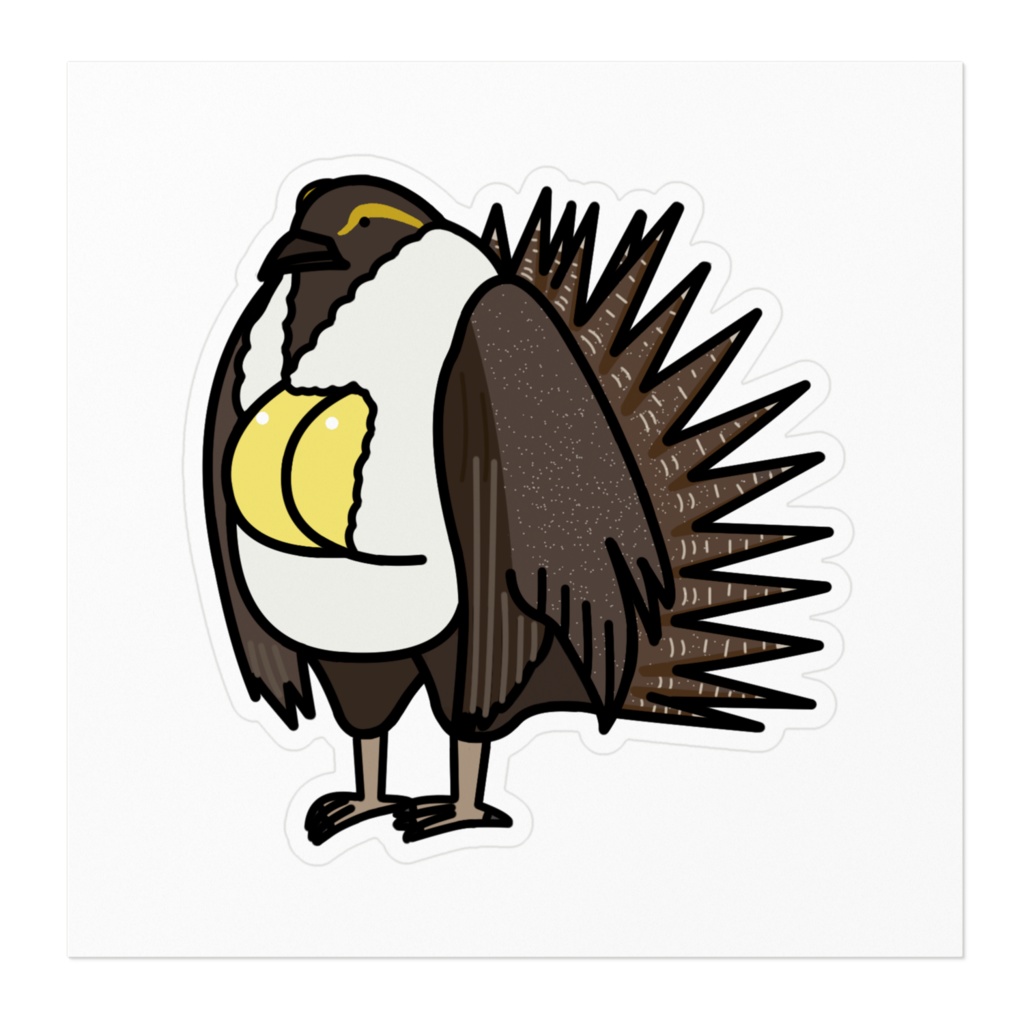 胸を張って生きるキジオライチョウさんステッカー