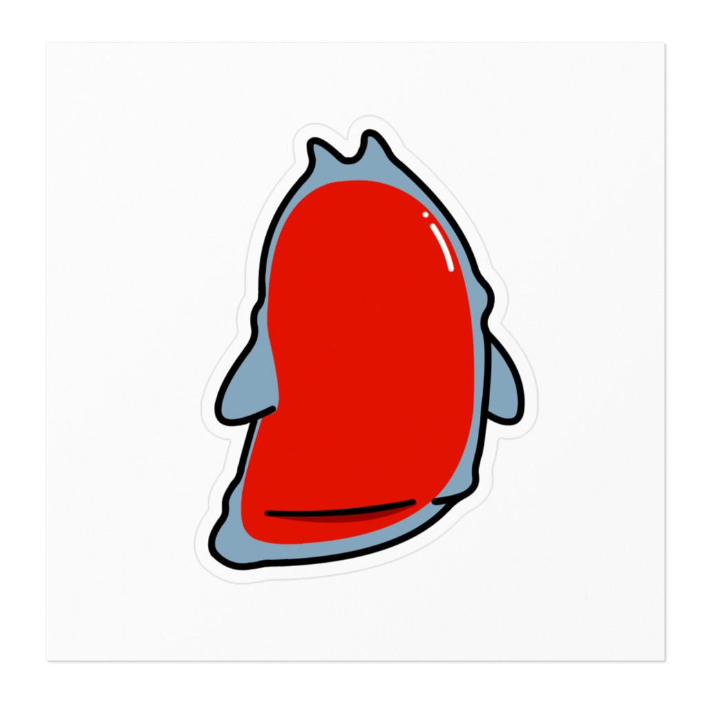 オホーツク海で見つかってしまったダルマハダカカメガイさんステッカー