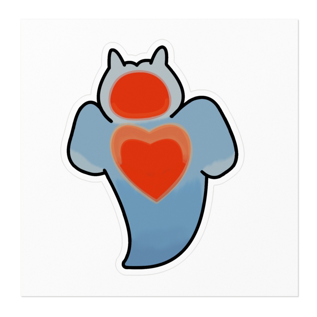 クリオネの大王なダイオウハダカカメガイステッカー