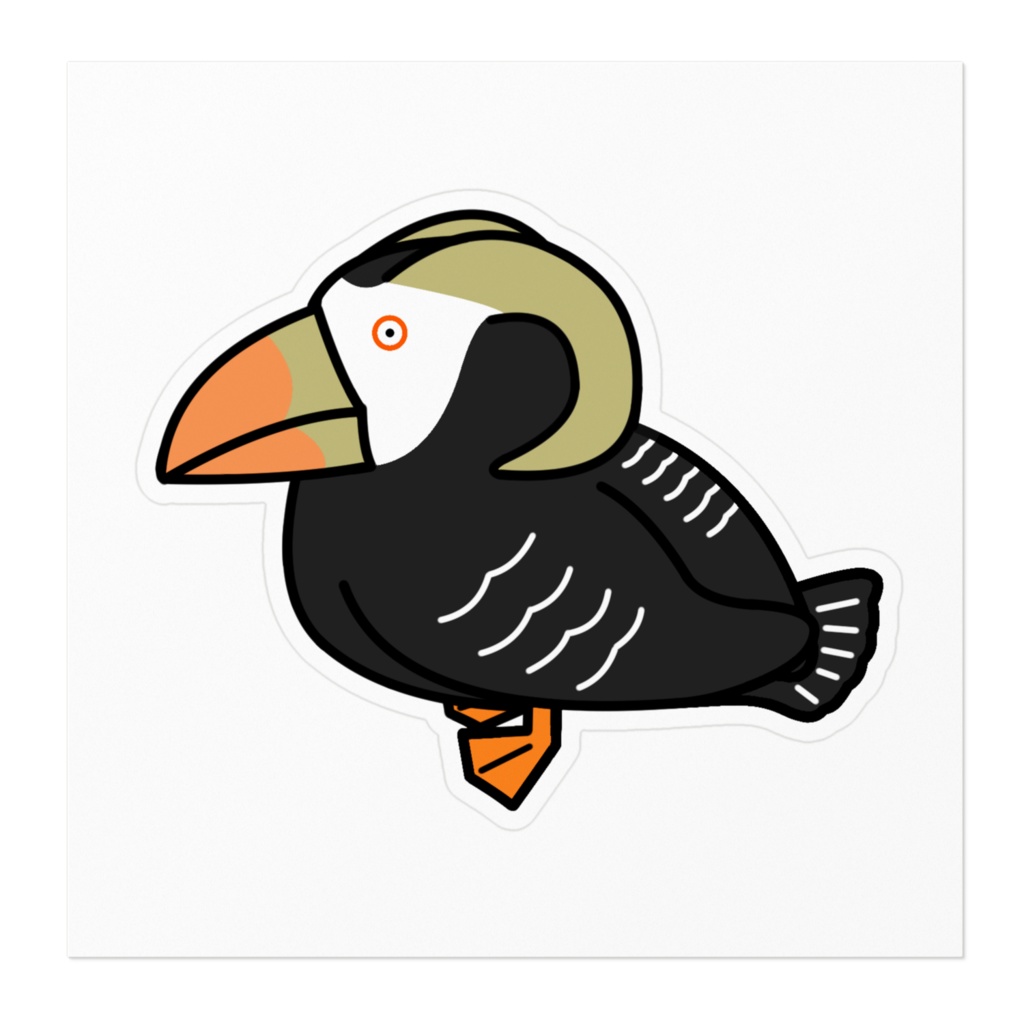 くちばしの美しいエトピリカさんステッカー
