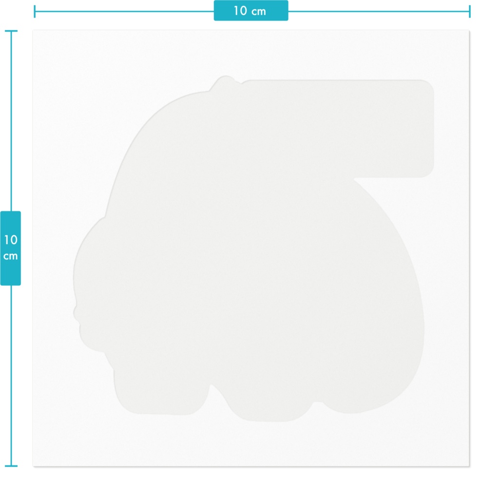 もすもすバーガーのマスコットなもすぞうくんステッカー