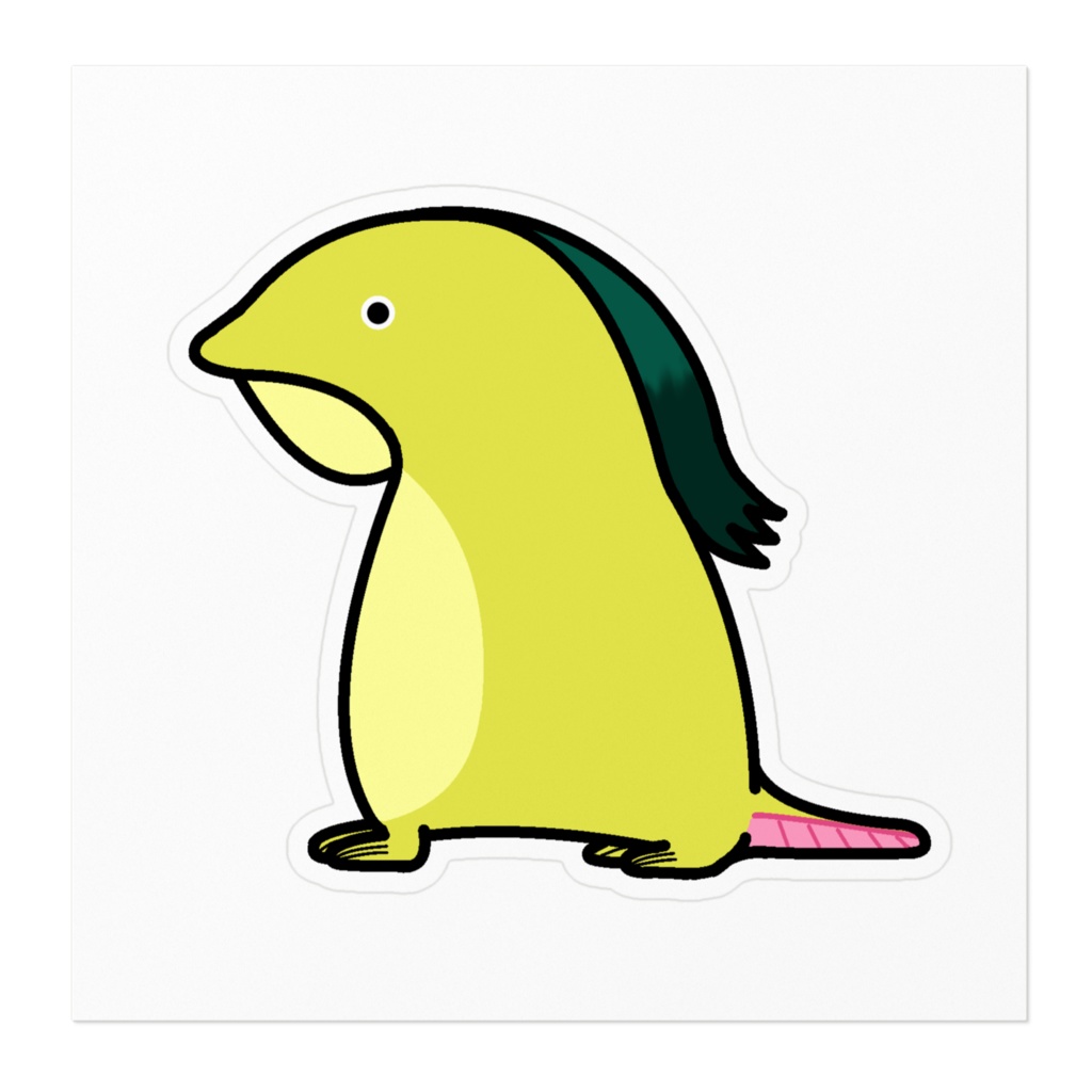 夜道で鱗が光るアリエさんステッカー