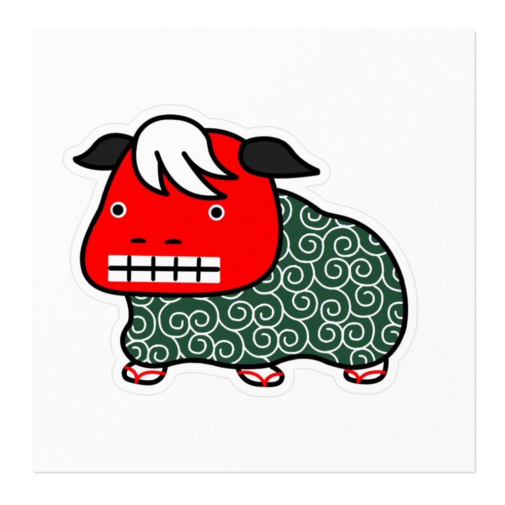 噛みつき注意な獅子舞さんステッカー