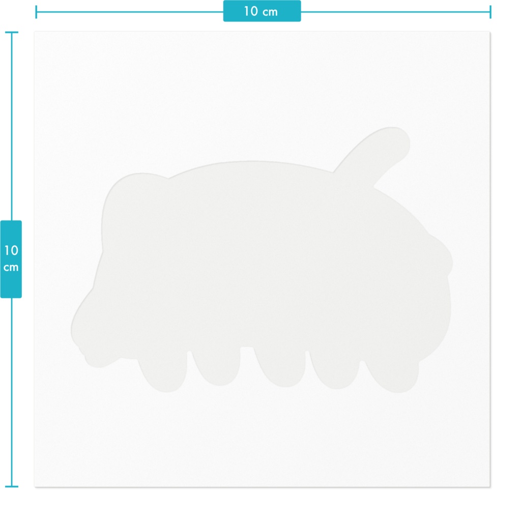 ブタさんみたいなセンジュナマコさんステッカー