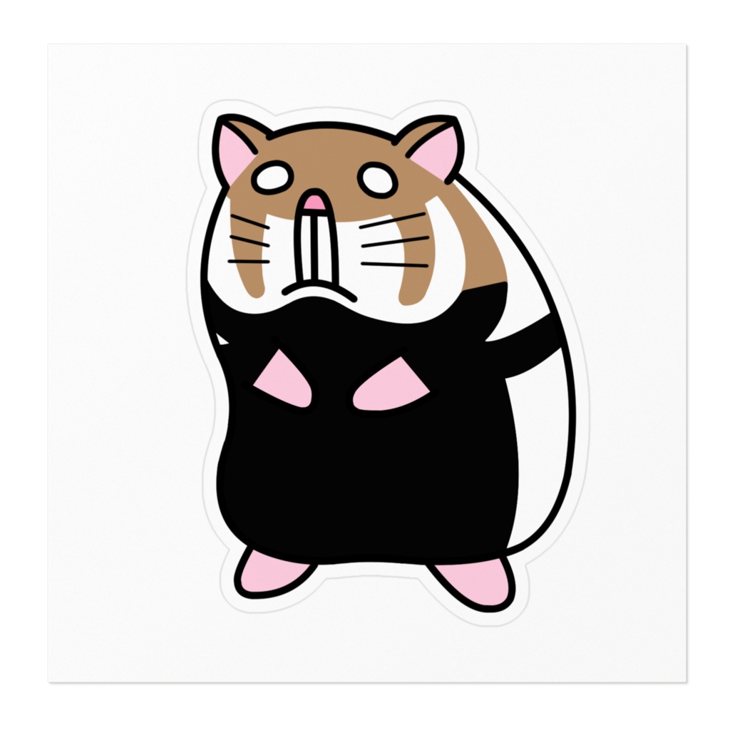 世界最強のクロハラハムスターさんステッカー